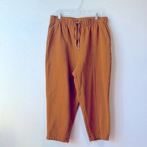 Calia Mustard Wide Tapered Leg Ankle Sweatpants size extra large